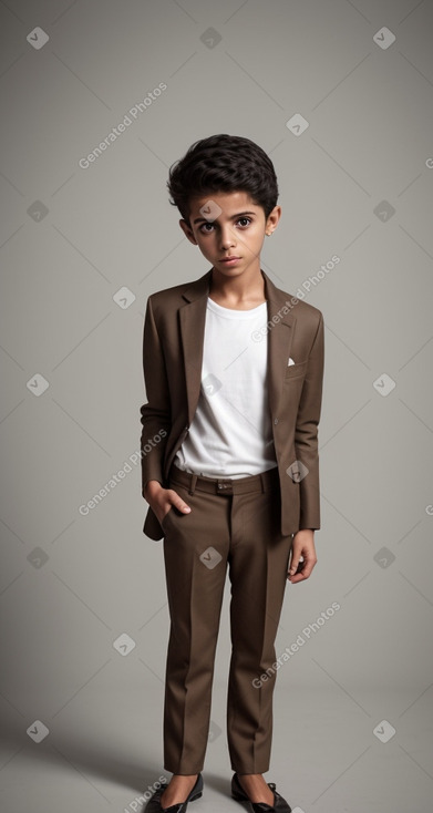 Yemeni child boy with  brown hair