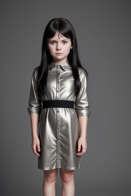 Norwegian child girl with  black hair