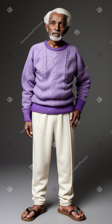 Ethiopian elderly male with  white hair