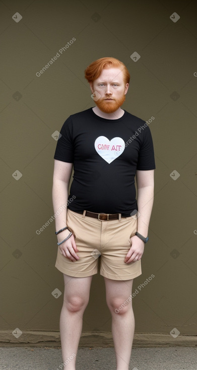 Ugandan adult non-binary with  ginger hair