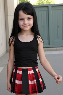 Hungarian child girl with  black hair