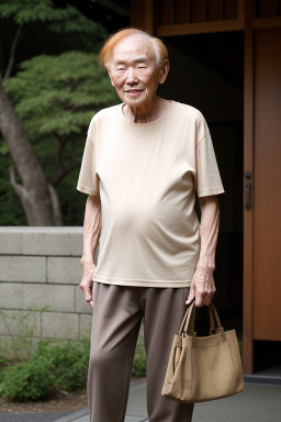 Japanese elderly male with  ginger hair