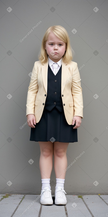 Swiss child girl with  blonde hair