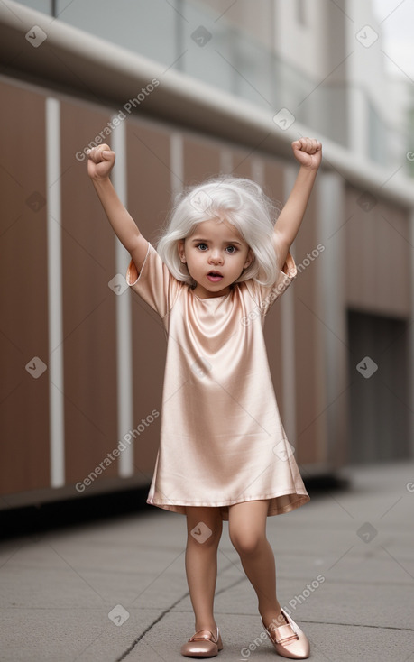 Venezuelan infant girl with  white hair