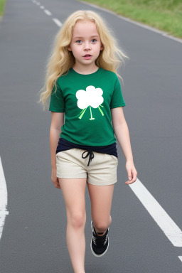 Irish child female with  blonde hair