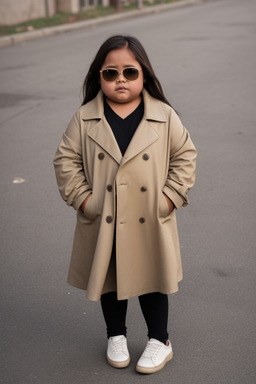 Bolivian child girl with  brown hair