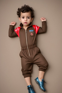 Moroccan infant boy with  brown hair