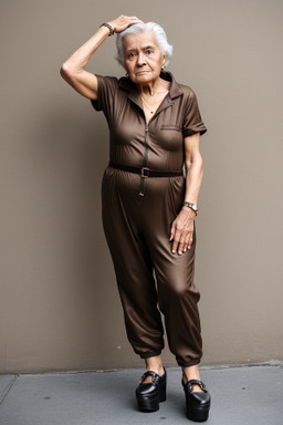 Ecuadorian elderly female with  brown hair