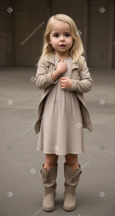 Portuguese infant girl with  blonde hair