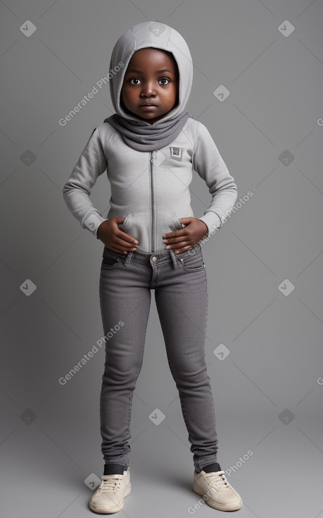 Sudanese infant girl with  gray hair