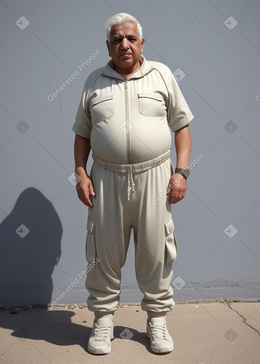 Egyptian elderly male with  white hair