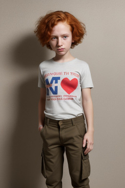 Moroccan child non-binary with  ginger hair