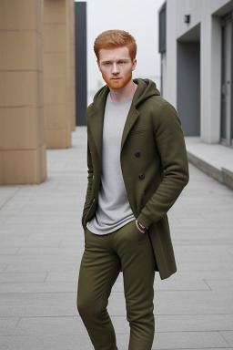 Tunisian young adult male with  ginger hair