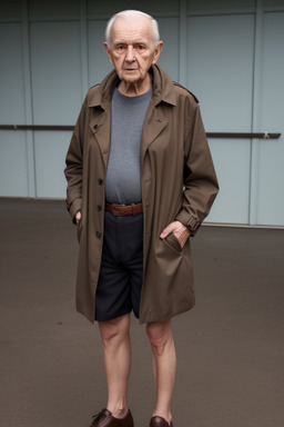 Polish elderly male with  brown hair