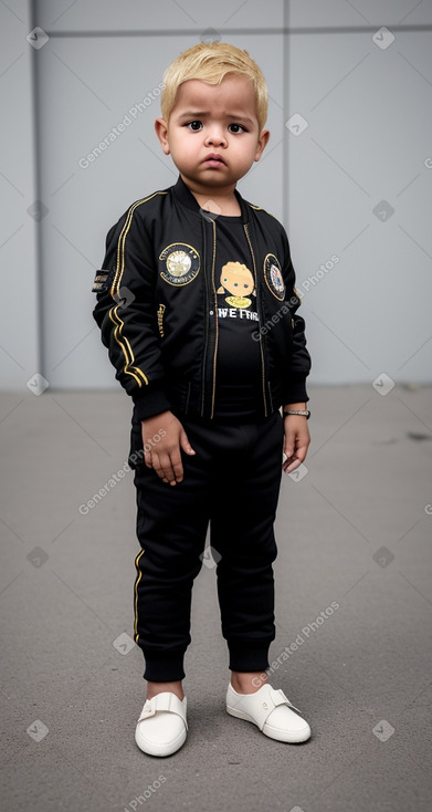 Venezuelan infant boy with  blonde hair