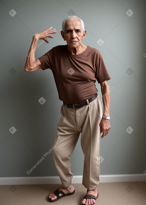 Venezuelan elderly male with  brown hair