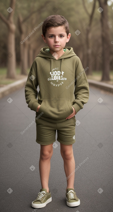 Child boy with  brown hair