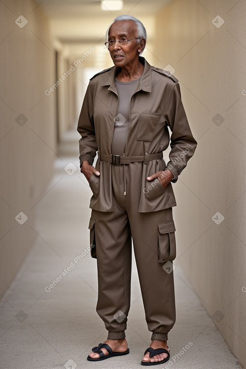 Somali elderly male with  brown hair