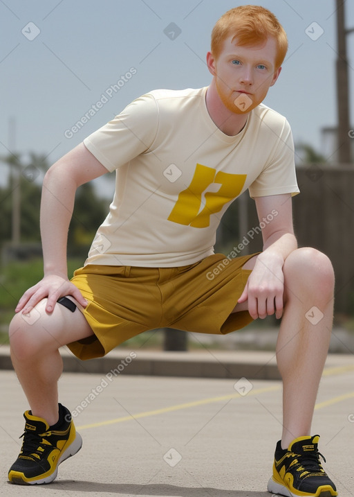 Adult male with  ginger hair