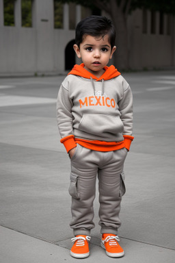 Mexican infant boy with  gray hair