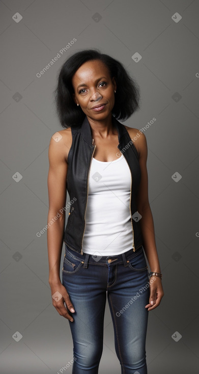 African 45 years female with  black hair