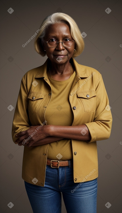 Elderly female with  blonde hair