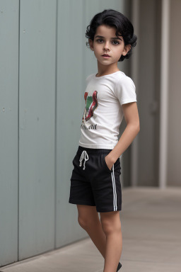 Portuguese child boy with  black hair