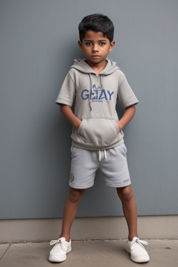 Nicaraguan child boy with  gray hair