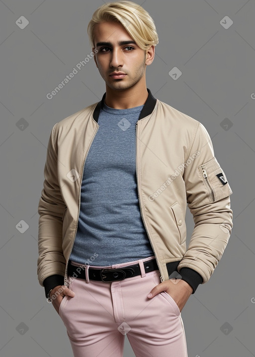 Arab adult male with  blonde hair