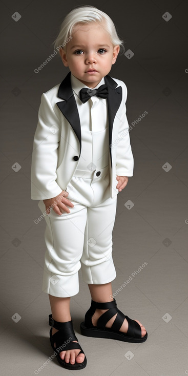 Cuban infant boy with  white hair