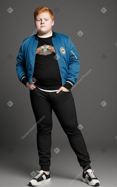 Guatemalan teenager boy with  ginger hair