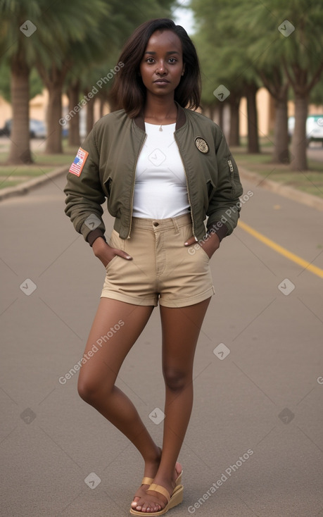 Sudanese adult female with  brown hair