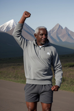 Kenyan adult male with  gray hair