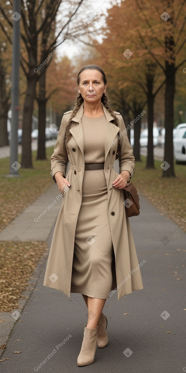 Polish 45 years female with  brown hair