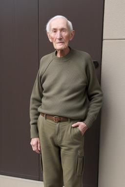 Elderly male with  black hair