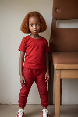 Tanzanian child girl with  ginger hair