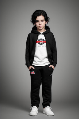 Norwegian child boy with  black hair