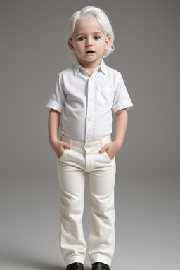 Uruguayan infant boy with  white hair