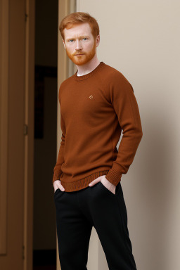 Hispanic adult male with  ginger hair