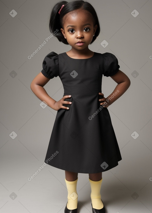 Nigerian child female with  black hair