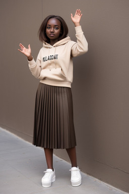 Sudanese adult female with  brown hair