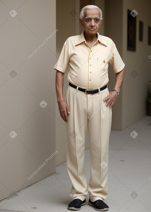 Arab elderly male with  blonde hair