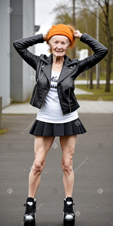 Estonian elderly female with  ginger hair