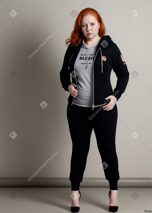 Russian 45 years female with  ginger hair