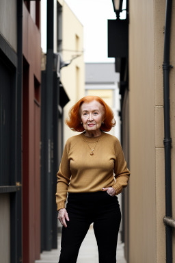 Elderly female with  ginger hair