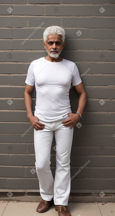 Yemeni 45 years male with  white hair