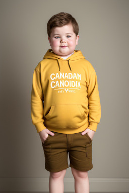 Canadian child boy with  brown hair