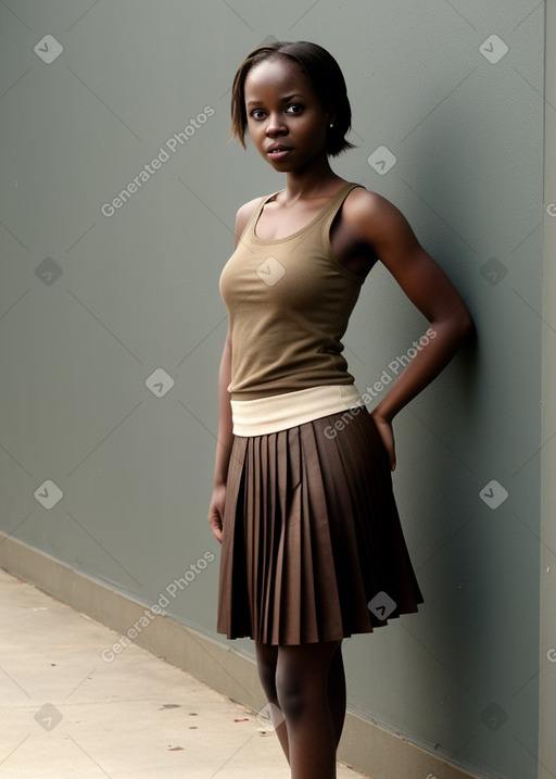 Zimbabwean adult female with  brown hair