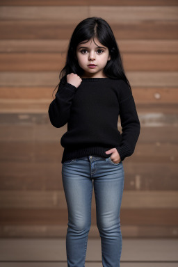 Uruguayan infant girl with  black hair