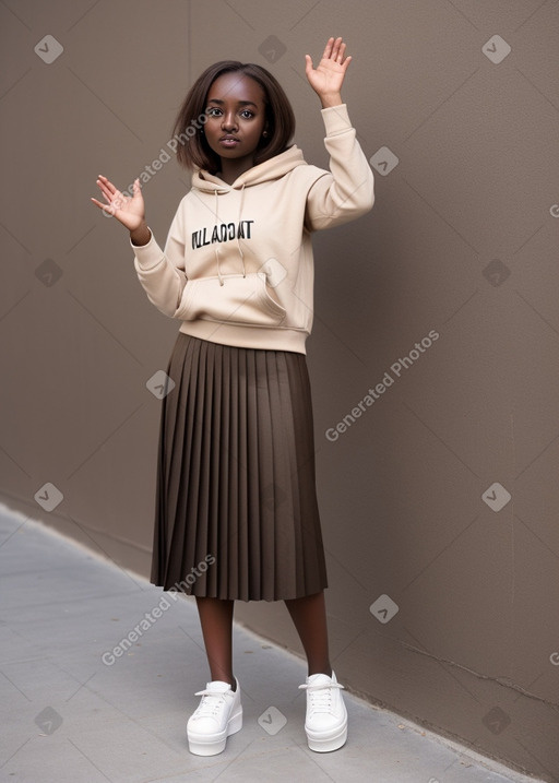 Sudanese adult female with  brown hair